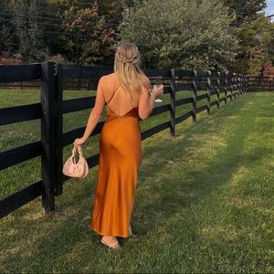 Beautiful wedding guest summer silk dress